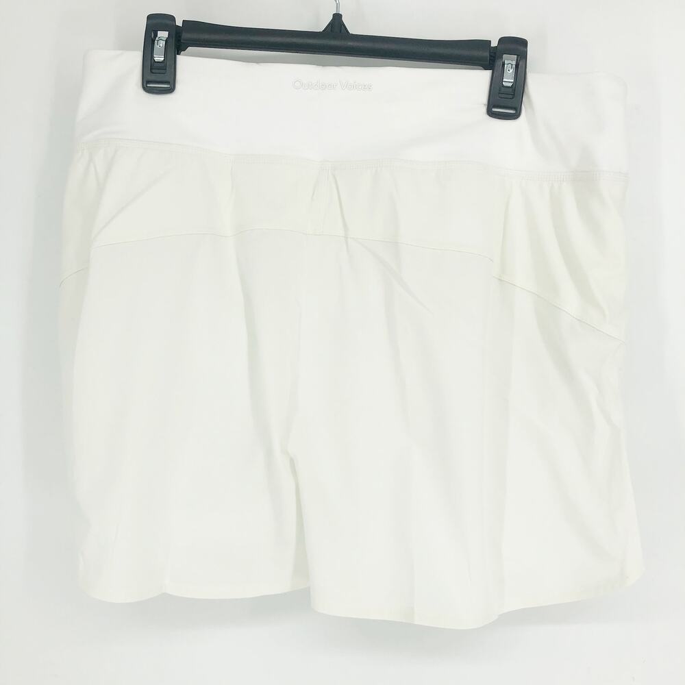 OUTDOOR VOICES Women's Hudson 4" Skort Size XXL White Lightweight NWT - Picture 5 of 10